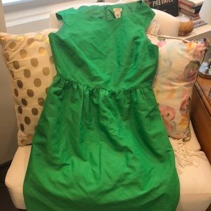 Jcrew capsleeve size 10 green dress